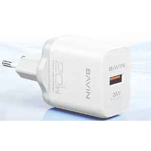 Bavin punjač 20W Usb A + kabl type C bela