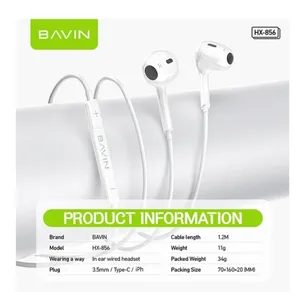 Bavin slušalice lightning bela