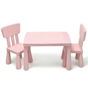 BBO Set Dečiji Sto I Stolice - Roze