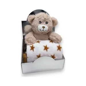 BBO Set Igračka + Ćebence (B230134) – Beige Bear
