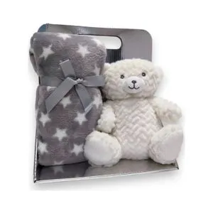 BBO Set Igračka + Ćebence (B230319) – White Bear