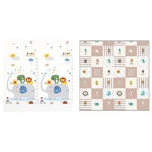 BBO Sklopiva Podloga Za Igru Od Pene  CC6603 - Elephant &amp; Baby Animals 180x200x1cm)
