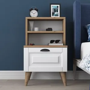 BD105 - 2786 - Walnut Walnut
White Nightstand