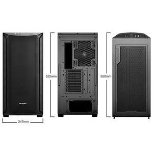 be quiet! BGW60 SHADOW BASE 800 Black, MB compatibility: E-ATX / ATX / M-ATX / Mini-ITX, Three pr...