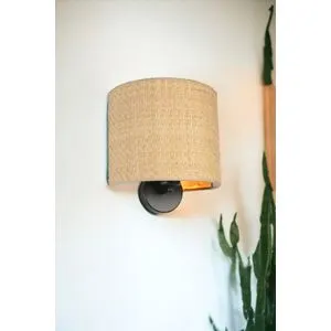 Bež zidna lampa Hasır - 8852-6P