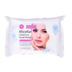 BEAUTY FORMULAS Micellar Cleansing Facial Wipes 25/1 - Vlažne maramice za uklanjanje šminke za os...