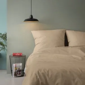 Beige Beige Ranforce Single XXL Quilt Cover Set (DE)