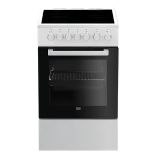 Beko FSE57110GW Električni šporet, Staklokeramička ploča, Ventilatorska rerna, Širina 50cm