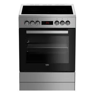 Beko FSE67310GX Staklokeramički šporet, 4 zone, širina 60 cm, Inox