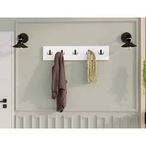 Beşli - White White Wall Hook