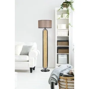 Belinda Siyah Silindir Koyu Hasır Lambader Rattan
Walnut
Black Floor Lamp
