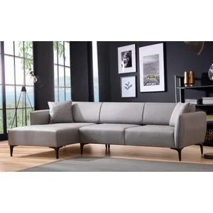 Belissimo Left - Grey Grey Corner Sofa