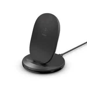 Belkin Boost Charge bežični stoni punjač sa kablom i adapterom 15W, Crni