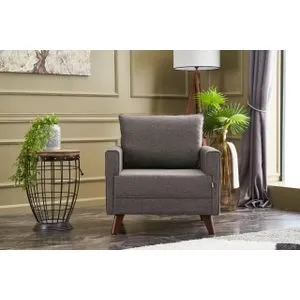 Bella Armchair - Brown Brown 1-Seat Sofa