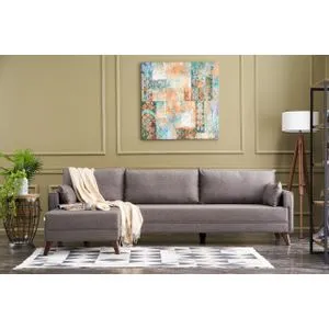 Bella Corner Sofa Left - Brown Brown Corner Sofa
