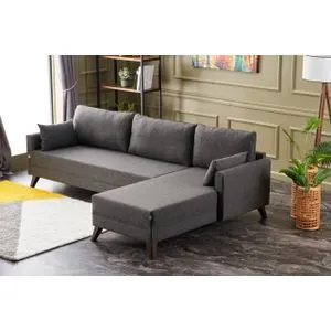 Bella Corner Sofa Right - Anthracite Anthracite Corner Sofa