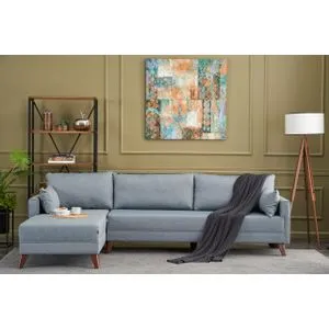 Bella Soft Köşe Koltuk Left - Blue Blue Corner Sofa