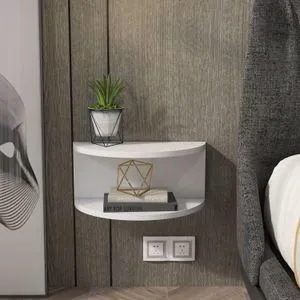 Bella - White White Nightstand