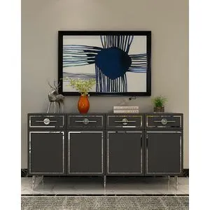 Belly KB150 - Antracitna i Srebrna Konsola