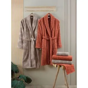 Benito - Set za kupatilo od smešnog krzna, smeđa boja