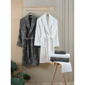 Benito - Set za kupatilo u antracit i krem boji