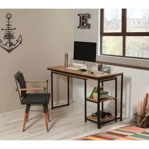 Bera Atlantic Pine
Black Study Desk
