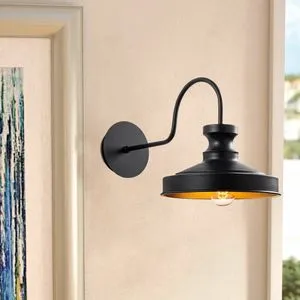 Berceste - 182BLACK-A Crna Zidna Lampa