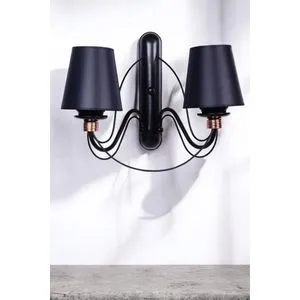 Berfin - 7751-2AP Crna Zidna Lampa