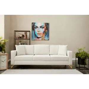 Berlin - Cream, Gold Cream
Gold 3-Seat Sofa
