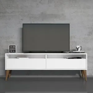 Best 2 - White White TV Unit