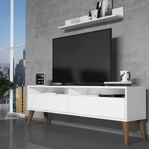 Best - White White TV Unit
