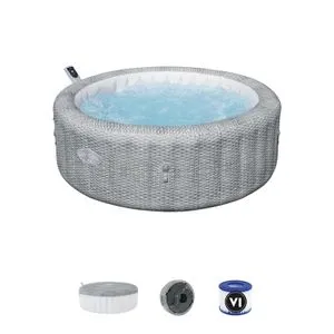 Bestway Đakuzi Bali 1.96mx71cm sivi ratan  980l 6001N