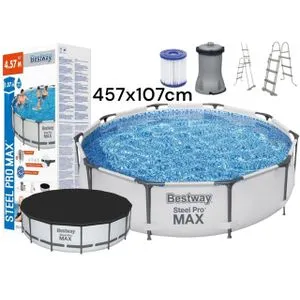 Bestway Bazen sa filter pumpom steel pro max set  457x107cm 56488