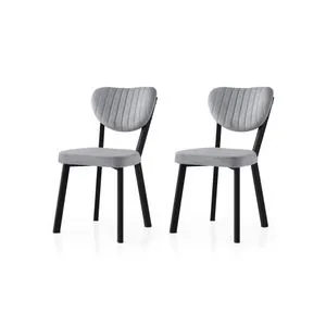 Beta - 851 V2 Crna i Ledena Plava Stolica Set (2 Komada)