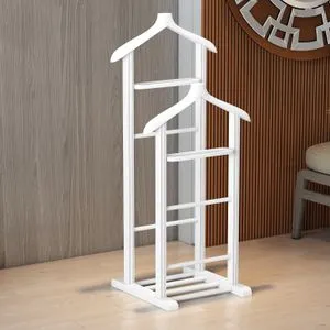 Beta Double - White White Valet Stand