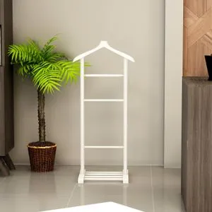 Beta Single - White White Valet Stand
