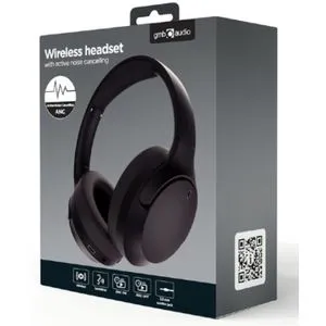 BHP-ANC-01 Gembird Bluetooth stereo Slusalice sa mikrofonom BT V5.3 500mAh/32Ohm, 8h Li-ion Crne