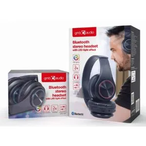 BHP-LED-01 Gembird  Bluetooth V5.0 slusalice sa mikrofonom, LED-effect, Li-ion 200mAh, 32ohm, 3.5mm