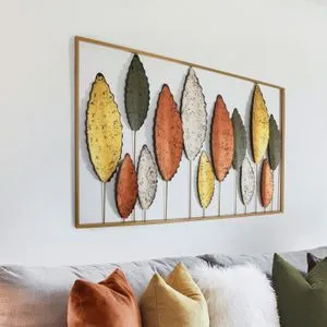 Bilgen -5 Multicolor Decorative Metal Wall Accessory
