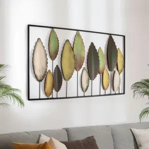 Bilgen -6 Multicolor Decorative Metal Wall Accessory