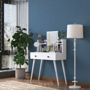 BJ102 - 2232 White Make-Up Table