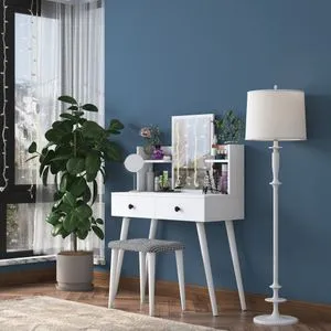 BJ102- 2235 White Make-Up Table