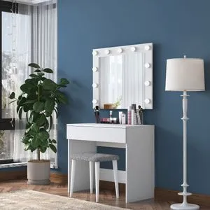 BJ121 - 2934 White Make-Up Table