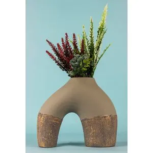 BK005 Bež Dekorativna Saksija