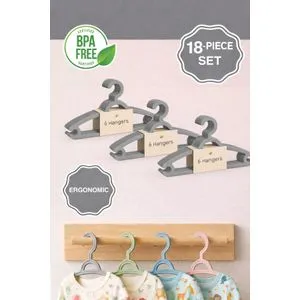 BL-05200-3 set - sivi set vešalica (18 komada)