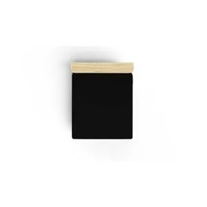 Black Black Ranforce Single Fitted Sheet (FR) (IT) (ES) (DE)