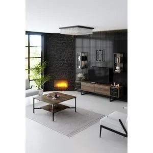 Black Line Set - Walnut, Black Walnut
Black Living Room Furniture Set