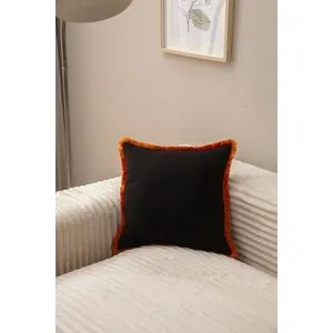 Black v2 Black Cushion Cover