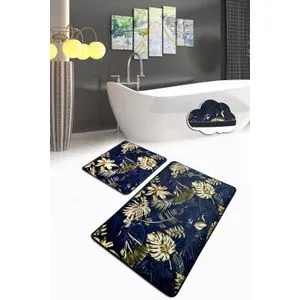 Blanket Multicolor Bathmat Set (2 Pieces)