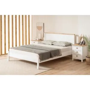 Blınk Modern Country - Dupli Krevet od Belog Hrasta 120 x 200